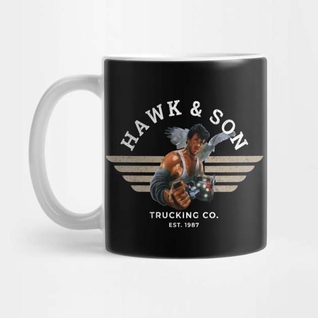 Hawk & Son Trucking Co. Est. 1987 - vintage logo by BodinStreet